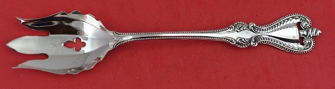 Pierced Serving Spoon unusual  open ended  8 1/4